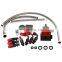 AUSO Universal Adjustable Fuel Pressure Regulator Gauge Kit with 100PSI Gauge for AN6 Hose Fitting EFI