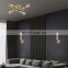 HUAYI Modern Luxury Design Gold Living Room Bedroom Hotel Indoor Simple Ceiling Light