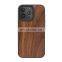 High Quality Blank Natural real wood case for iphone 13 Wooden Mobile Phone Case For iPhone 13 pro max mini