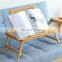 Eco Friendly Multi-purpose Adjustable Foldable Natural Premium Bamboo Laptop Desk