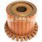 Electric Automotive Car Hooked Copper 24 Segments Dc Motor Armature Commutator