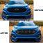 wholesale 3pcs led lights custom made car front bumper grille fit for ford edge 2019