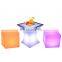 led cube seat lighting 16 colors lounge led chair decorative lighting cube party patio chair