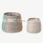 Supplier Set of 2 Seagrass Planters With Color Plastic String Storage Basket Plant Holder Storage Basket Wholesale