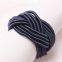 Wholesale Handmade Wedding Purplish Blue Black Colored Woven Napkin Ring