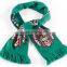 High Quality Custom Design Wholesale Acrylic Jacquard Knitted Soccer Football Fan Scarf
