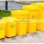 15l 25l 50l 100l 120l 240l 360l Yellow hospital foot pedal trash bin medical waste bin