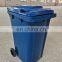 Free Printing Dustbin Trash Bin with Wheels Black Trash Can Manufacturer Large Open Top Plastic Outdoor Waste Bins