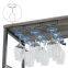 Wine cabinet Living room display wine rack Bar cabinet with cabinet door small sideboard storage rack steel and wood structure