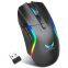 Оптико-электронная RGB-освещенная игровая мышь с 8 кнопками и светом, с 3 боковыми кнопками