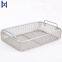 High Quality Wholesales Stainless Steel Woven Mesh Basket With Handle For Goods Storage