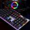 Amazons hot selling FV-Q302 mechanical keyboard wired tablet gaming lighting keyboard for pc