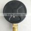 WY 80mm low mount temperature and pressure black steel case pressure thermometer with 1/2BSP valve