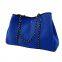 Large Capacity Beach Bags Portable Perforated Neoprene Women Beach Tote Bag