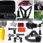 Pk-28 16-in-1 GoPros Saccessory Kit for Gopros Heros 2/3/3+/4/4 Session With L Size Carring Case (33.5*22.6*6.0cm)