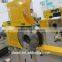 Single plate hydraulic screen changer for extruder