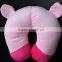 Newest design lovely pink pig shaped cozy U shape neck pillow