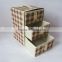 2015 New Year Laundry Small Floding Bamboo Canvas Storage Bins