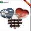 custom luxury logo cardboard heart shape chocolate packaging box