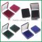 stock red,blue,black,green flocking velvet badge,medal,coin box wholesale