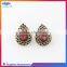 New design imitation ruby stud earrings for women, luxury earring stud