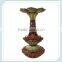 Unique resin silver plated european candlestick