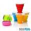 FDA&SGS Silicone Folding Cup, Silicone Travel Drinking Cup, Folding Water Cup