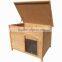 outdoor dog house made of wood