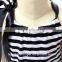 2016 wholesale summer new fashion white and black stripe dress for girls kids toddler clothing sleeveless round neck