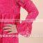 Wholesale 2016 fancy party dress Fashion kid dresses for girl red rose custom lace summer baby dress new style