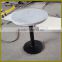 Square & Round shape Italy carrara white marble tops backed with polywood