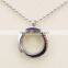 DIY stainless steel silver Pendant Photo Frame photo locket pendant necklace