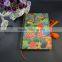 customized design full colors printed fabric covered notebook
