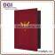 Durable food tray / 4 panels menu cover paper folder for restaurant menu catering material /coaster