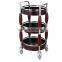 Supreme wood round wine service liquor trolley for Hotel Supreme hotel air restaurant saloon bar lobby