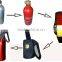 Home use 1KG Aluminium powder fire extinguisher with fire blanket
