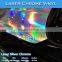 CARLIKE 3 Layers Laser Chrome Holographic Rainbow Wrap Vinyl For Car