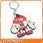 2015 New Arrival Custom PVC Rubber Keychain