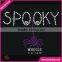 Crystal Spooky Holiday Rhinestone Heat Transfer On Clothing