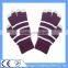 5 Fingers Knitted Stripe Touch Screen Gloves