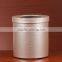 High-grade household leather trash bin double iron gall corte creative office wastebasket instoragebarrels