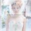 2015 New Design Top Quality China Factory Made embroidered tulle bodice ruffled tiered organza sexy bridal wedding