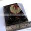 Quality Big Orgonite Black Tourmaline Pyramid With Flower Of Life Symbol With Crystal Point | Healing Pyramid