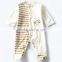 100 % Cotton Infant Unisex Knitted Striped Romper Newborn Baby Jumpsuit