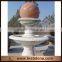 Natural stone garden water ball fountain factory sale