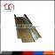 Decorative metal studs of galvanized metal runner track