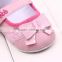 Fancy Baby Shoes With Bow Flat Strap Prewalkers Crib Shoe Infant with cute bow                        
                                                Quality Choice