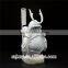factory wholesale white, red and green resin samurai figure