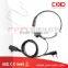 Flexible Throat Mic Microphone Hidden Acoustic Tube Earpiece Headset With Finger PTT