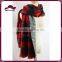 Women's Thick Napped Checked Knit Winter Scarf